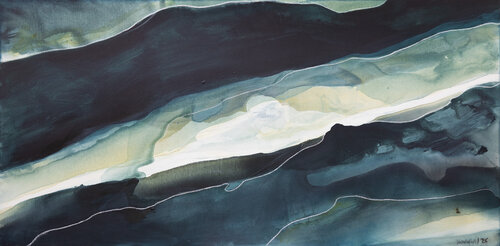 Blue Valley par Dinah Wakefield, Peinture en vente sur Singulart