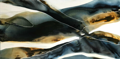Indigo Stream 2 di Dinah Wakefield, Pittura in vendita su Singulart