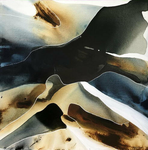 Blue Moon Rising 1 van Dinah Wakefield, Schilderij te koop op Singulart