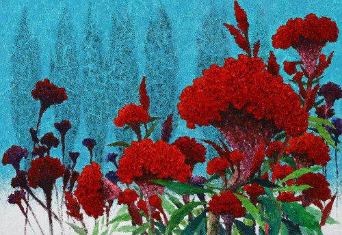cockscomb - On the Road van Sook Kim, Schilderij te koop op Singulart