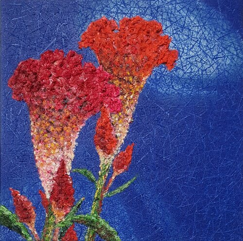 cockscomb - Together van Sook Kim, Schilderij te koop op Singulart
