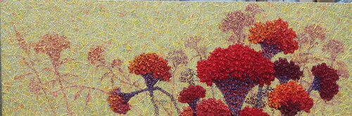 cockscomb - yellow van Sook Kim, Schilderij te koop op Singulart