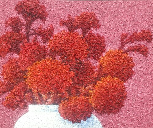 cockscomb -  temptation van Sook Kim, Schilderij te koop op Singulart
