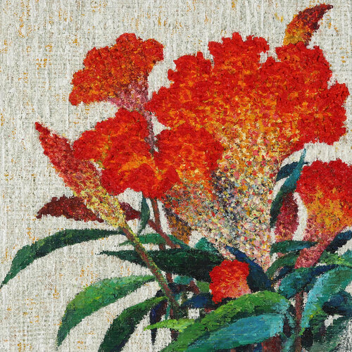cockscomb - Awaiting van Sook Kim, Schilderij te koop op Singulart