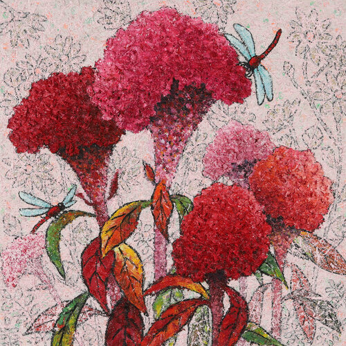 cockscomb - Your love van Sook Kim, Schilderij te koop op Singulart