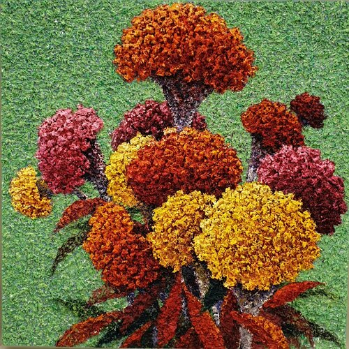 cockscomb - Gift van Sook Kim, Schilderij te koop op Singulart
