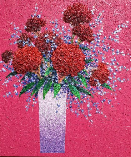 cockscomb - Romance di Sook Kim, Pittura in vendita su Singulart
