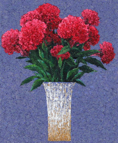 cockscomb - Happy time 3 van Sook Kim, Schilderij te koop op Singulart