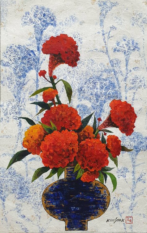 cockscomb - graceful Sook Kim