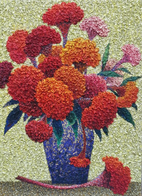 cockscomb -  shy Sook Kim