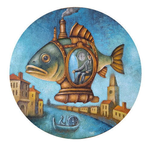 The Big Fish di Eugene Ivanov, Pittura in vendita su Singulart