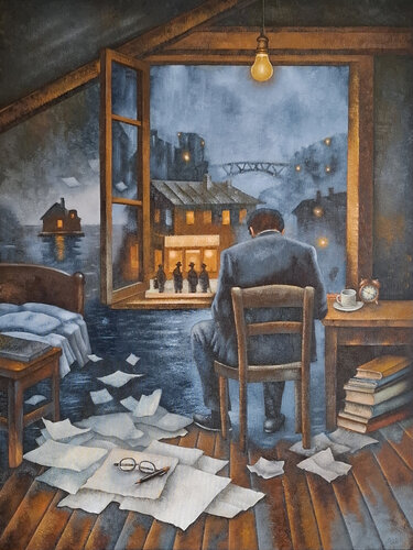 The Submerged Thoughts de Eugene Ivanov, Pintura a la venta en Singulart