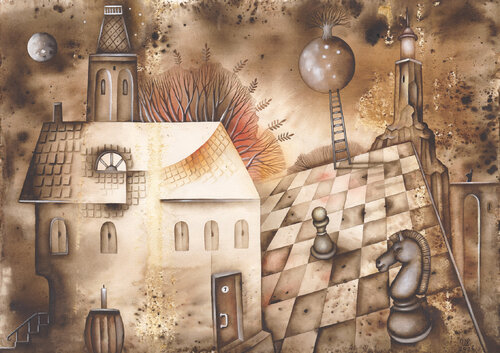 The Tower par Eugene Ivanov, Peinture en vente sur Singulart