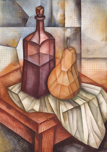 Still Life with a Faceted Flask by Eugene Ivanov, Painting for Sale on Singulart