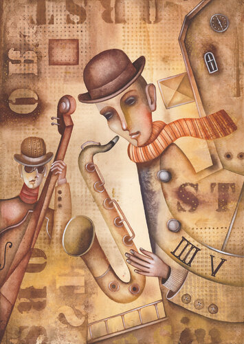 Half a Page of Scribbled Lines par Eugene Ivanov, Peinture en vente sur Singulart