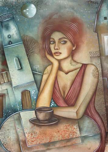 Evening Tea par Eugene Ivanov, Peinture en vente sur Singulart