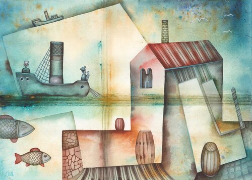 Coastal Dream par Eugene Ivanov, Peinture en vente sur Singulart
