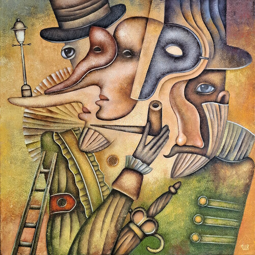 Brotherhood of Masks de Eugene Ivanov, Pintura a la venta en Singulart
