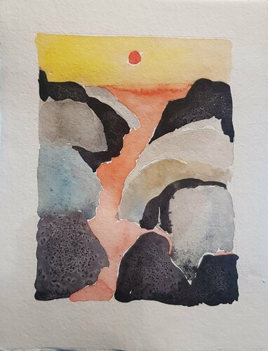 Sundown par Ritu, Œuvre sur papier en vente sur Singulart