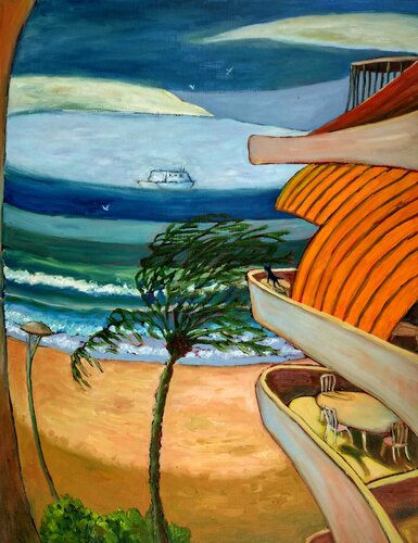 Petit coin de Paradis (Espagne, Catalogne) van Albina Urbanek, Schilderij te koop op Singulart