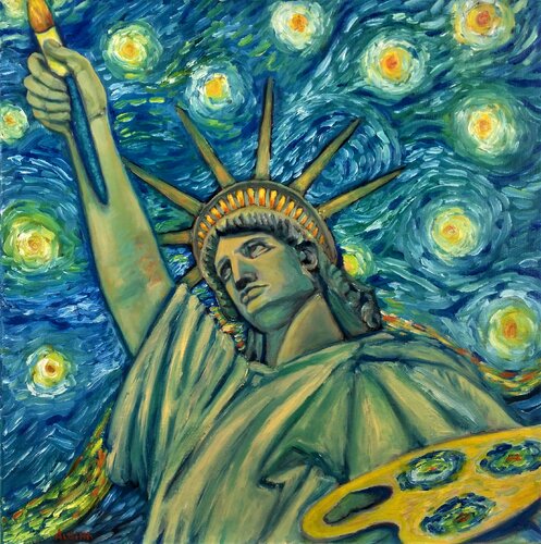 Joie Créative Vaut Liberté par Albina Urbanek, Peinture en vente sur Singulart