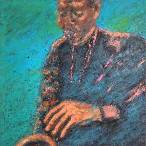 What is this music about? di Albina Urbanek, Pittura in vendita su Singulart