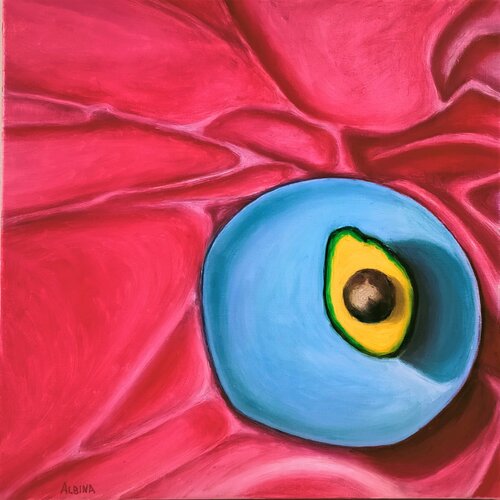 Nature Morte à l'avocat von Albina Urbanek, Malerei kaufen auf Singulart