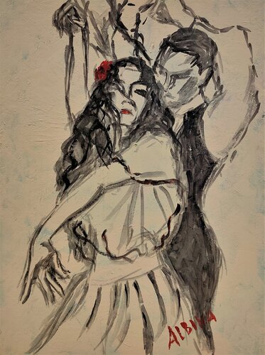 Flamenco von Albina Urbanek, Malerei kaufen auf Singulart