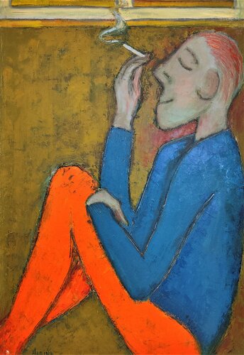 Quarantine dreams de Albina Urbanek, Pintura a la venta en Singulart