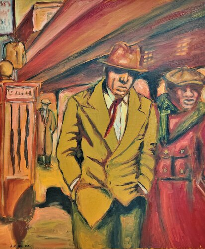 Il était une fois à Chicago di Albina Urbanek, Pittura in vendita su Singulart
