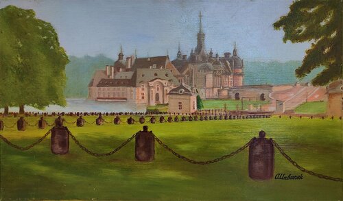 Chateau de Chantilly von Albina Urbanek, Malerei kaufen auf Singulart