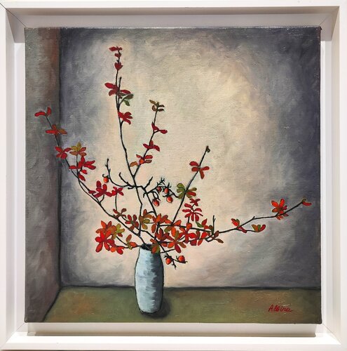 Automne Ikebana di Albina Urbanek, Pittura in vendita su Singulart