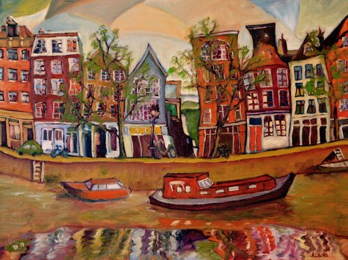 Amsterdam de Albina Urbanek, Pintura a la venta en Singulart