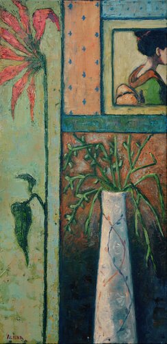 En souvenir de ma copine japonaise van Albina Urbanek, Schilderij te koop op Singulart