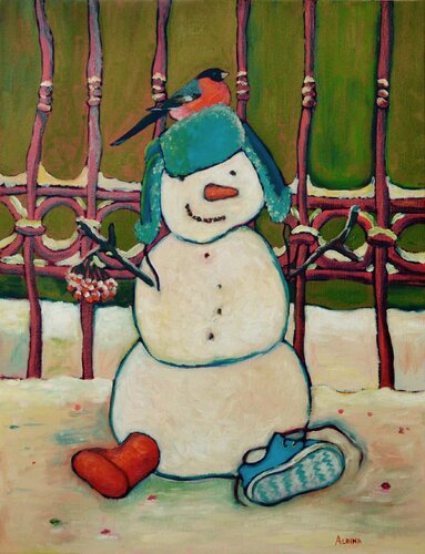 Hello from Paris van Albina Urbanek, Schilderij te koop op Singulart