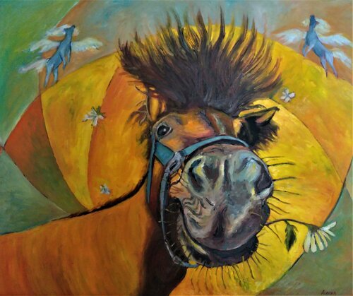 Aux anges van Albina Urbanek, Schilderij te koop op Singulart