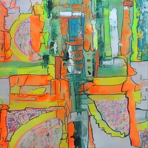 ELECTRONIQUE di Muriel Deumié, Pittura in vendita su Singulart