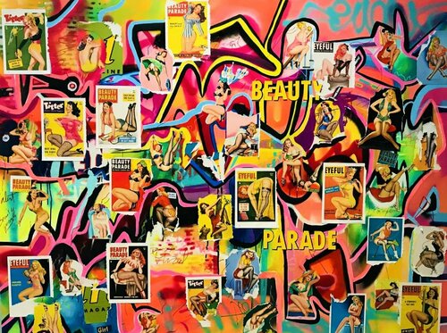 PIN UP UNIVERSE von Muriel Deumié, Malerei kaufen auf Singulart