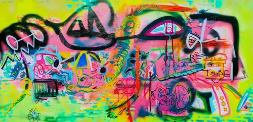 graff de rue Muriel Deumié