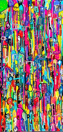 l'or en couleurs van Muriel Deumié, Schilderij te koop op Singulart