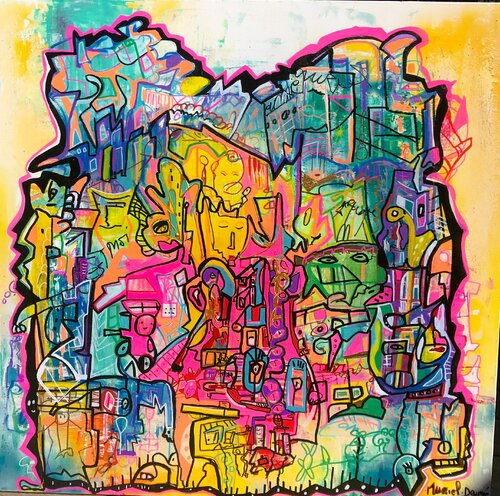 graff de rue Muriel Deumié