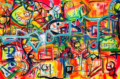 graff expressionniste libre Muriel Deumié