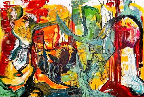 Au-delà du réel van Muriel Deumié, Schilderij te koop op Singulart