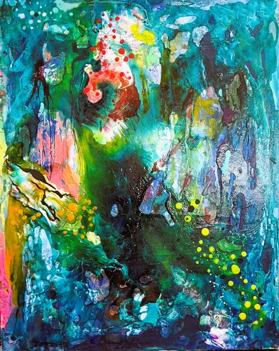 Abysses Célestes par Muriel Deumié, Peinture en vente sur Singulart