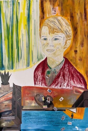 Des poèmes inachevés par Muriel Deumié, Peinture en vente sur Singulart