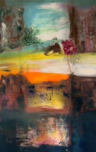 Assis sur la lumière di Muriel Deumié, Pittura in vendita su Singulart