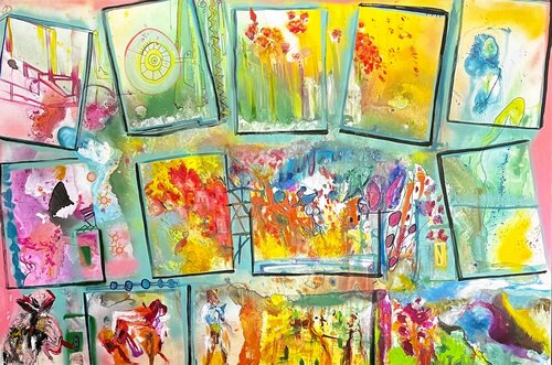 Cosmo chronique par Muriel Deumié, Peinture en vente sur Singulart