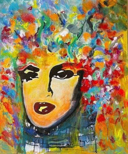 Éther Floral en Éclat d'Âme di Muriel Deumié, Pittura in vendita su Singulart