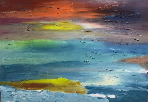 Agitation au Crépuscule di Muriel Deumié, Pittura in vendita su Singulart