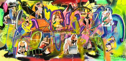 Pin up universe 2 by Muriel Deumié, 회화 for Sale on Singulart